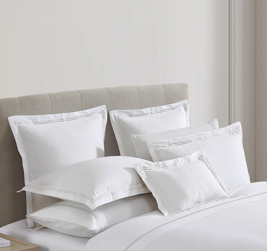 Santiago Quilt Cover Set Range Stone
