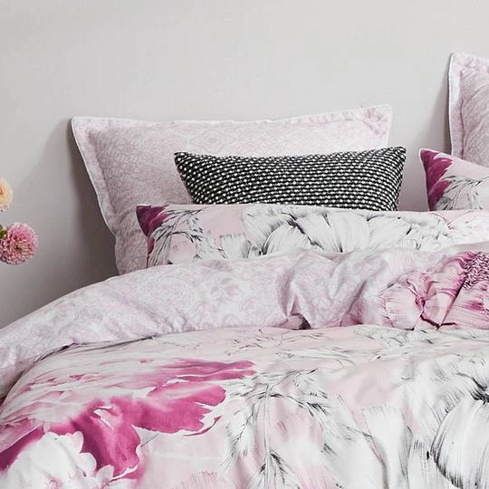 Sassie Pink Quilt Cover Set by Logan & Mason