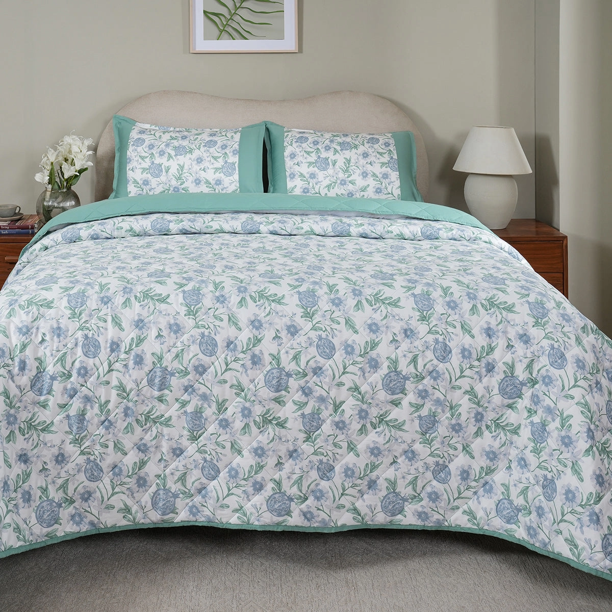 Sensory Bloom Blooming Petals extremely Cozy Blue Quilt