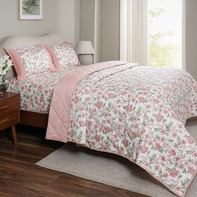 Sensory Bloom Blooming Petals extremely Cozy Pink Quilt