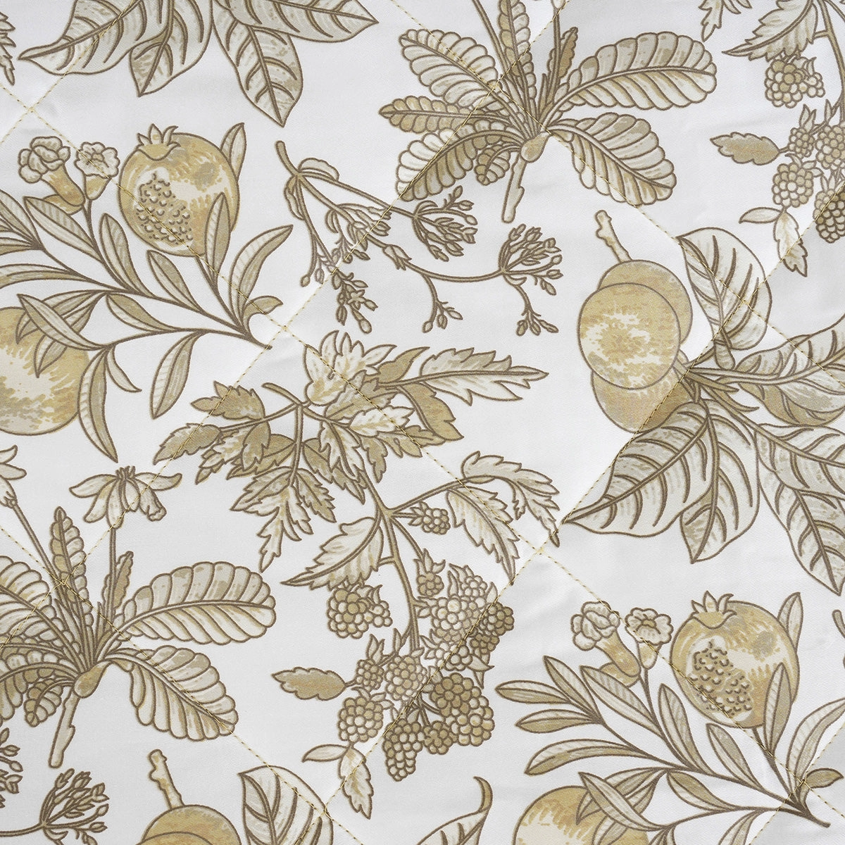 Sensory Bloom Fruity Foliage extremely Cozy Mustard Quilt