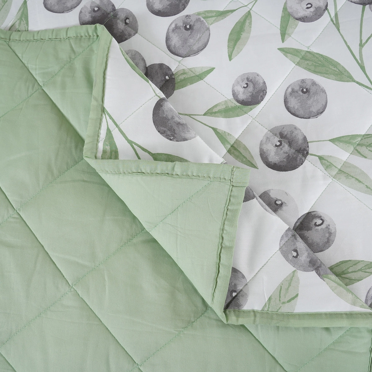 Sensory Bloom Myrtille extremely Cozy Green Quilt