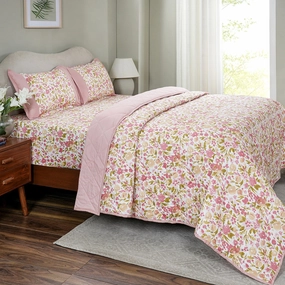 Sensory Bloom Zesty extremely Cozy Pink Quilt