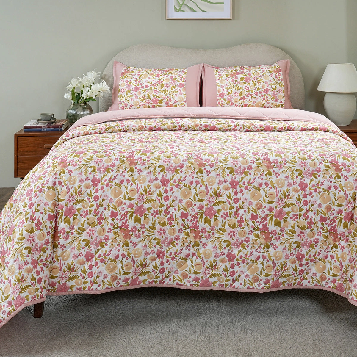 Sensory Bloom Zesty extremely Cozy Pink Quilt