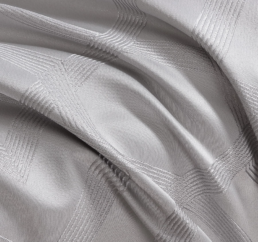 Seville Quilt Cover Set Range Silver