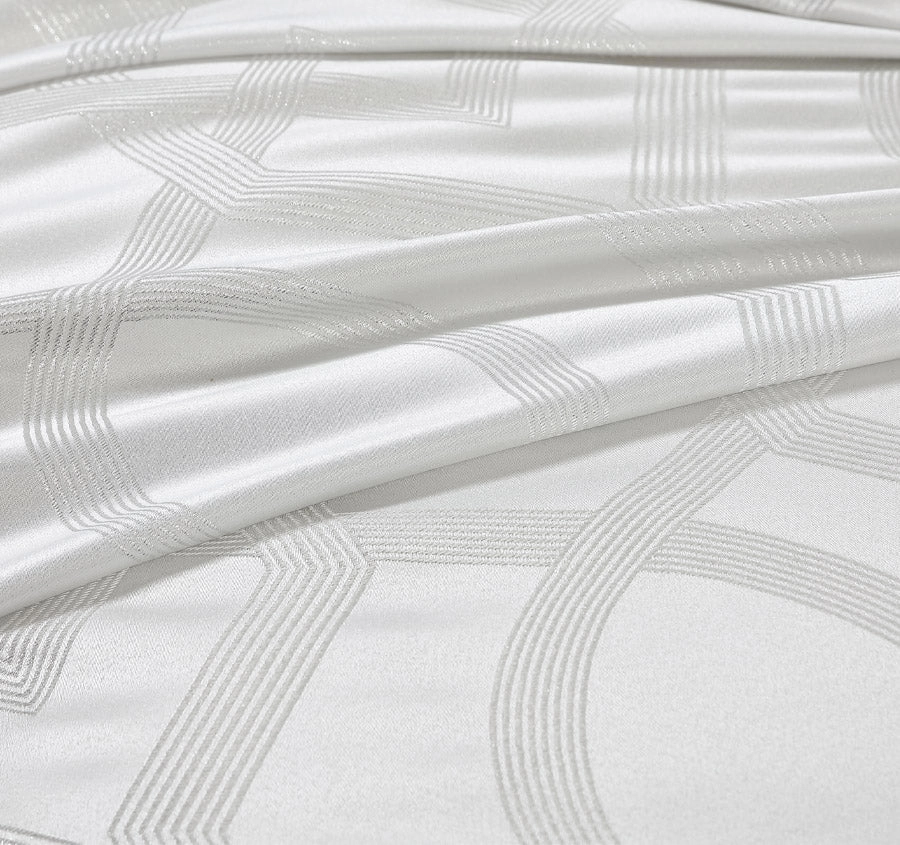 Seville Quilt Cover Set Range White