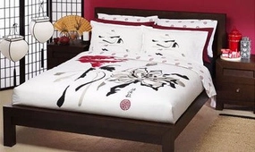 Shoji Red Quilt Cover Set by Logan and Mason