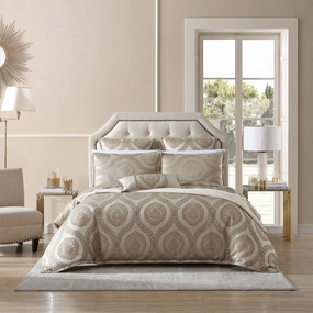 Sistine Gold Quilt Cover Set by Davinci