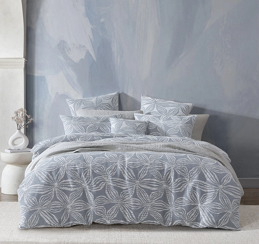 Skylar Quilt Cover Set Range Slate