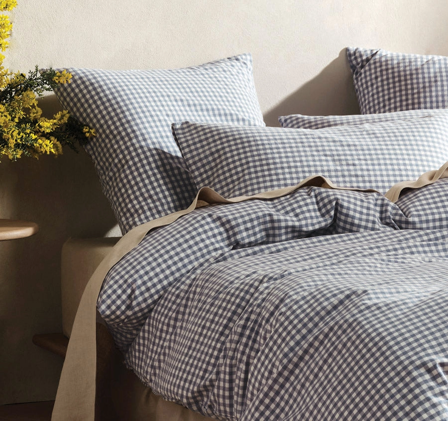 Springsteen Quilt Cover Set Range Blue