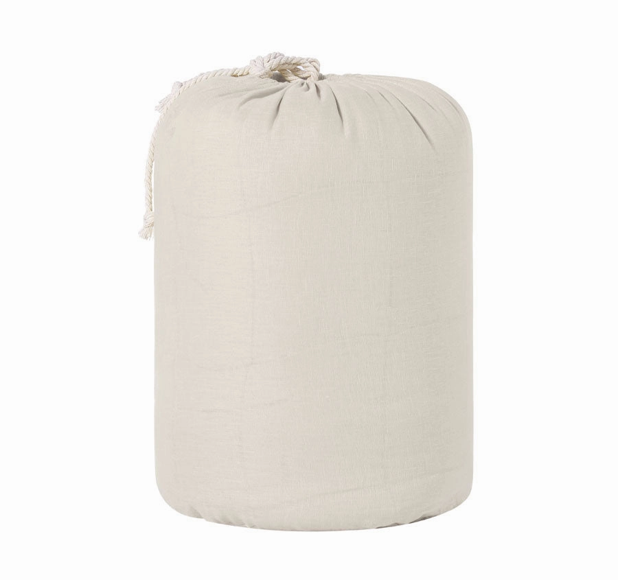 Stonewashed French Linen Coverlet Set Range Natural