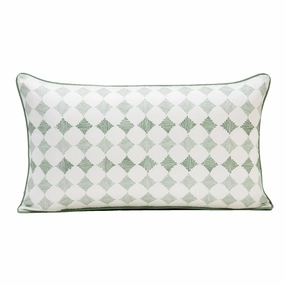 Streamline Diamond Printed & Embroidered Cushion Cover