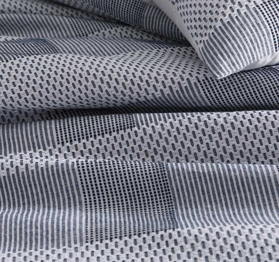Subi Quilt Cover Set Range Navy