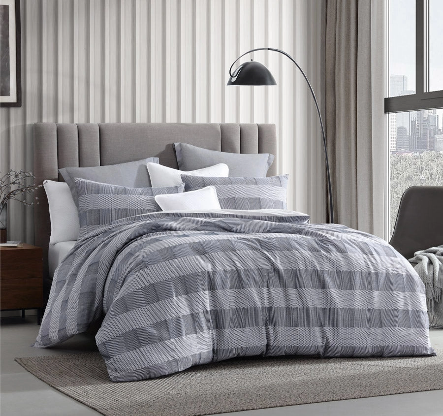 Subi Quilt Cover Set Range Navy