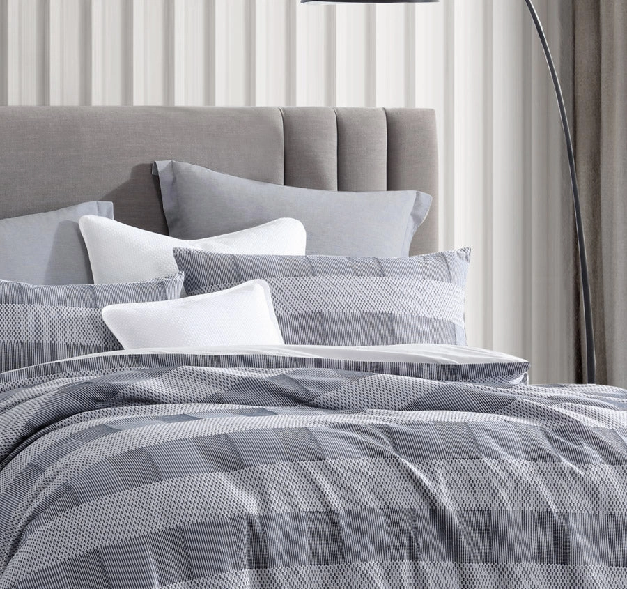 Subi Quilt Cover Set Range Navy