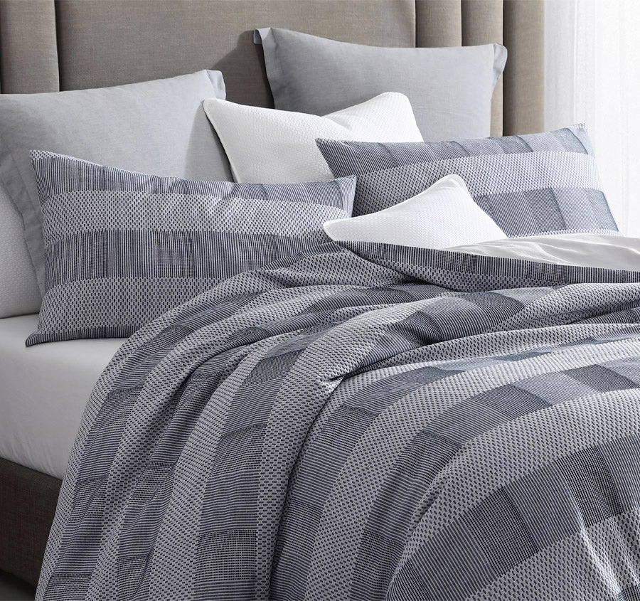 Subi Quilt Cover Set Range Navy