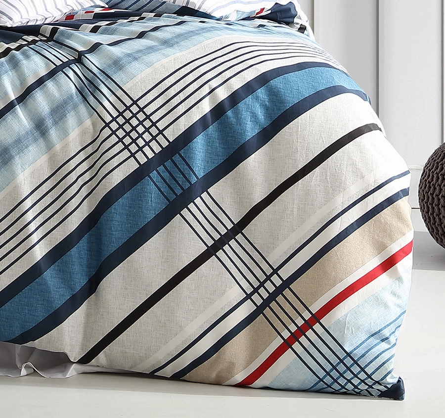 Summerville Quilt Cover Set Range Blue