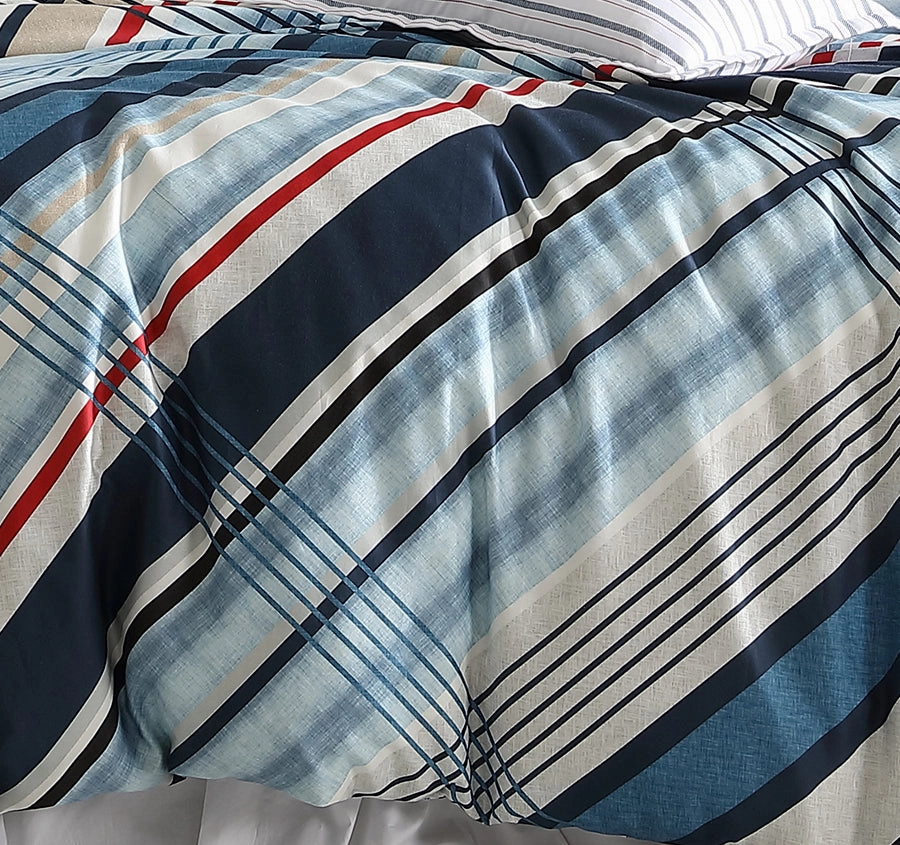 Summerville Quilt Cover Set Range Blue