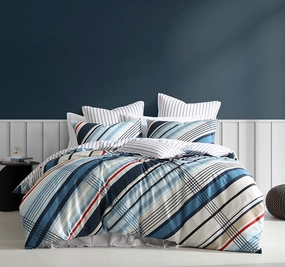 Summerville Quilt Cover Set Range Blue