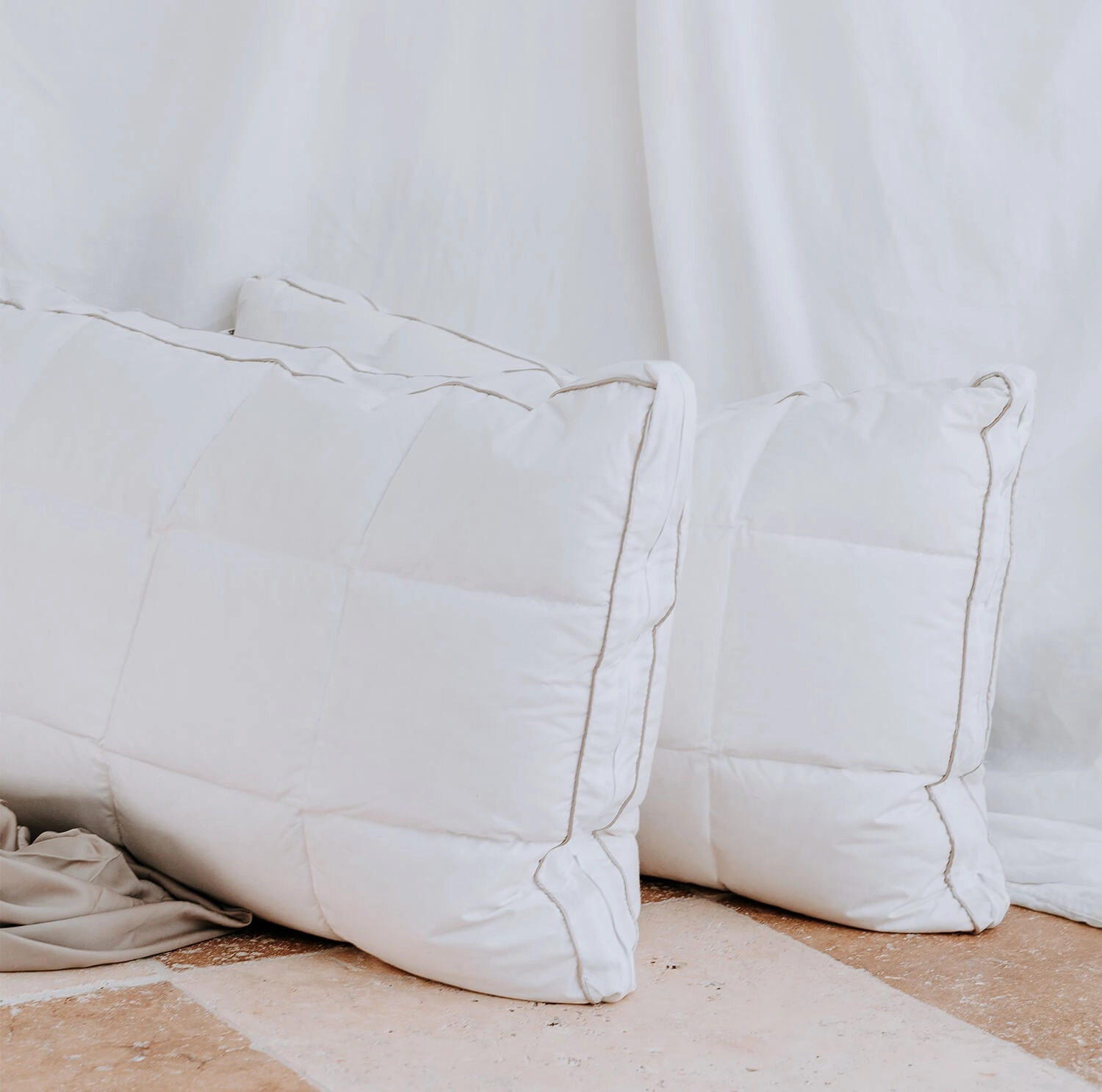 Superior Adjustable 2 in 1 Duck Feather & Down Pillow by Bambi
