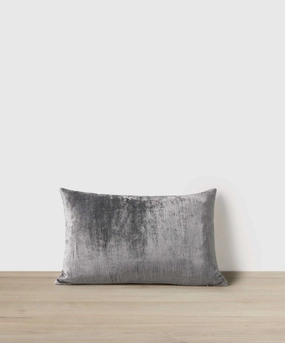 Talik Velvet Rectangular Cushion Cover - Mist