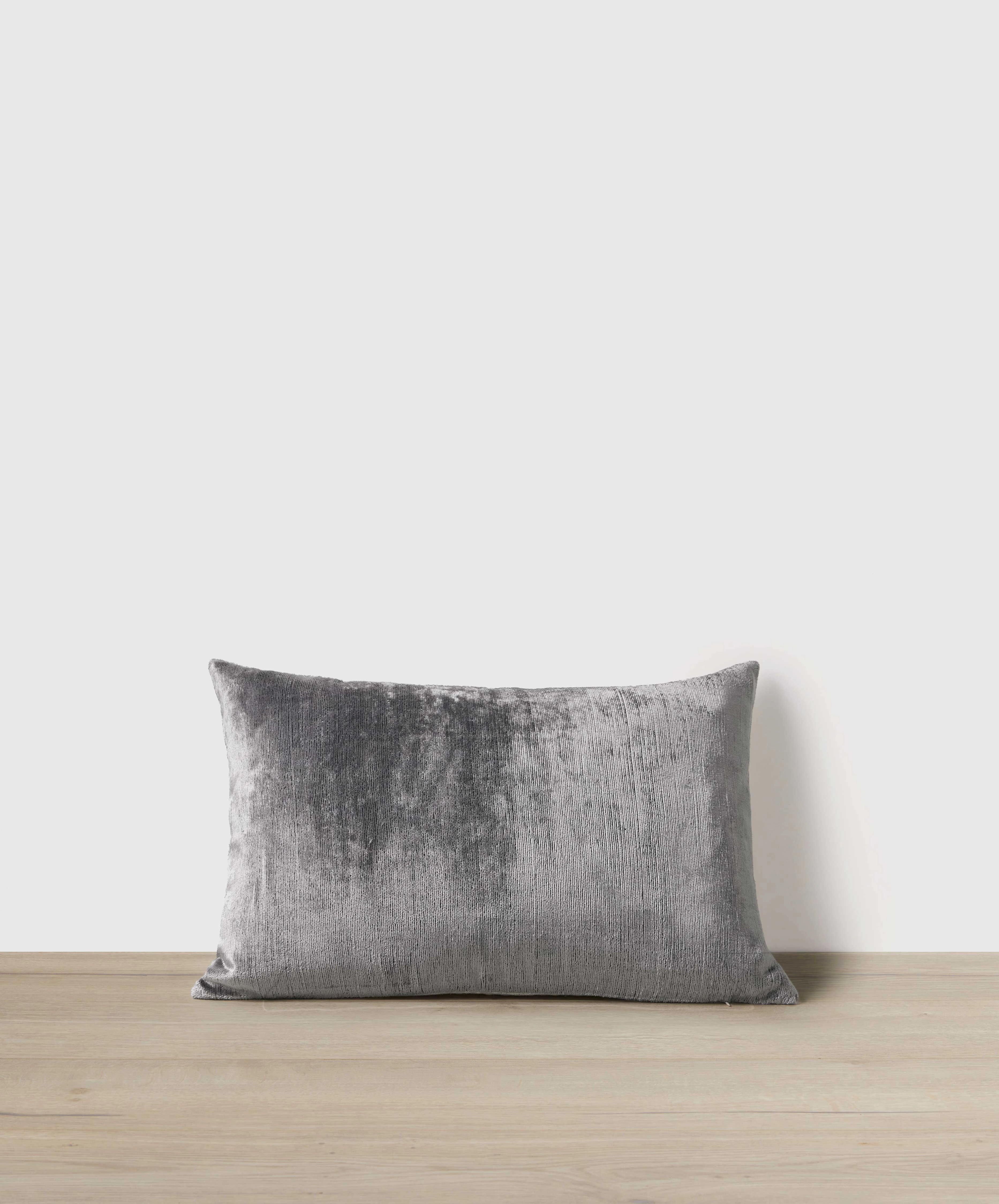 Talik Velvet Rectangular Cushion Cover - Mist
