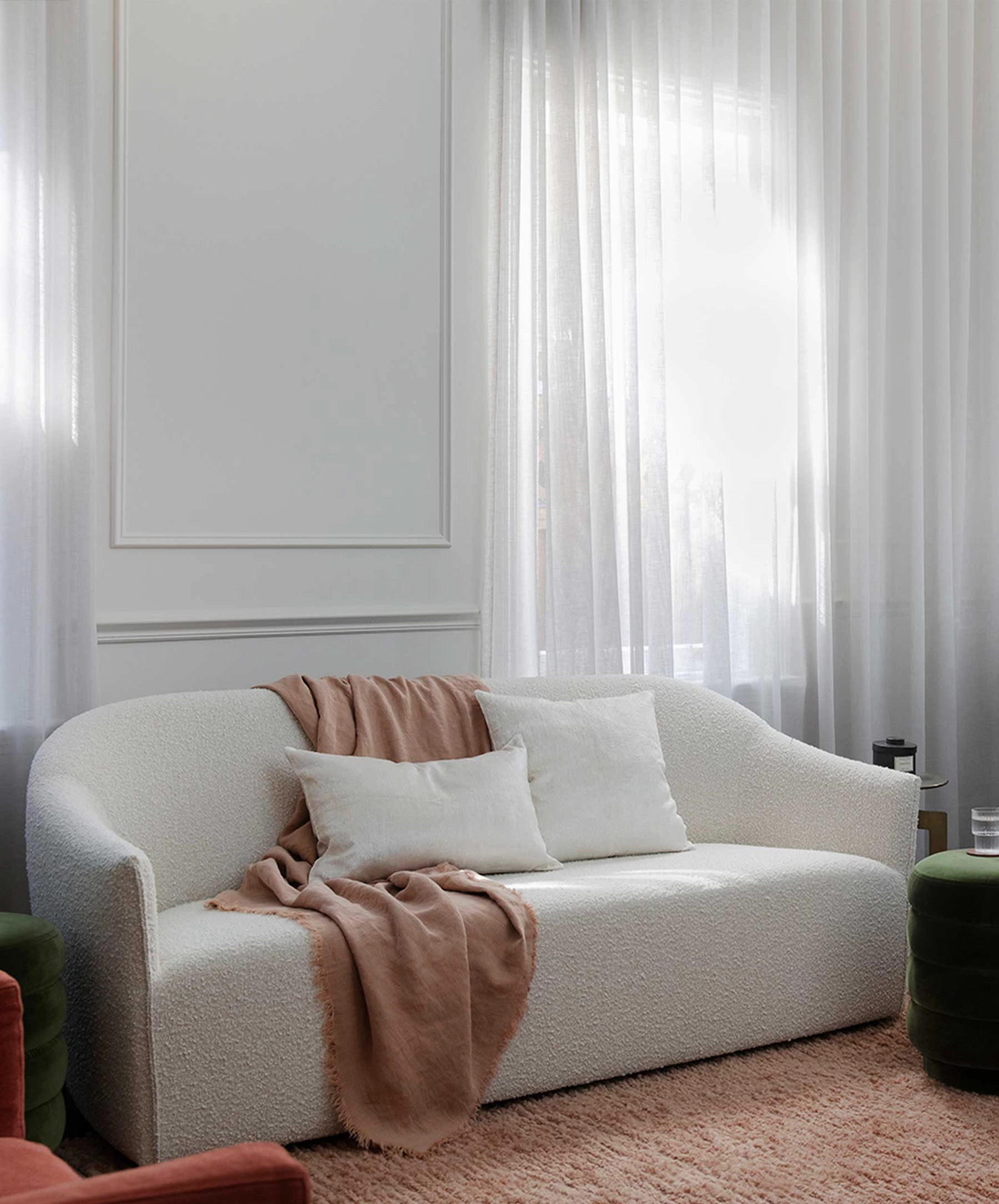 Talik Velvet Square Cushion Cover - Cream