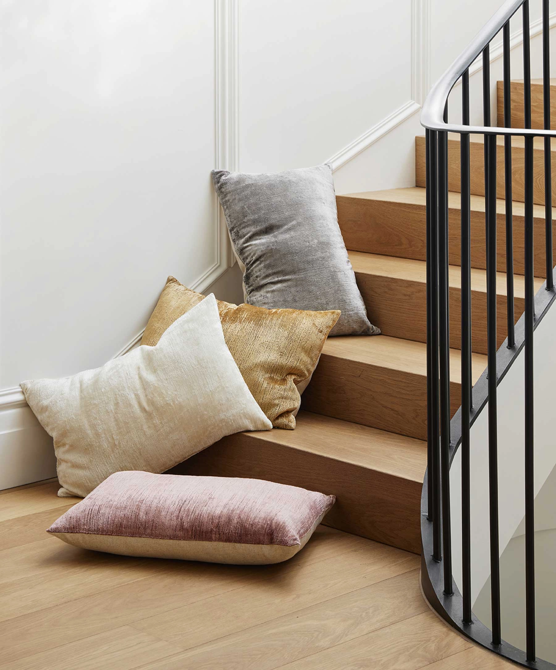 Talik Velvet Square Cushion Cover - Mist