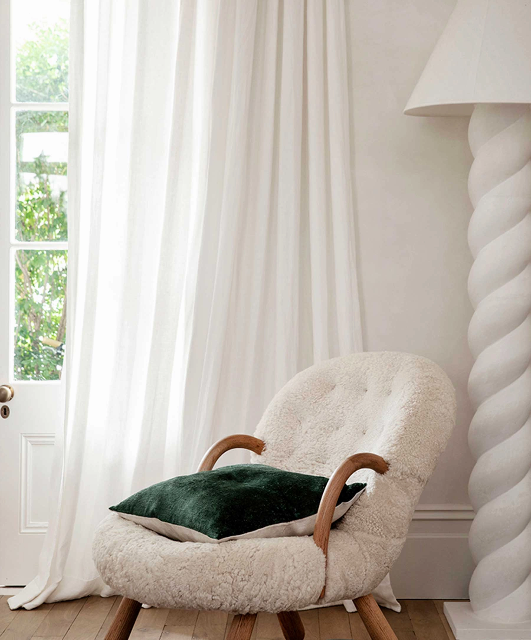 Talik Velvet Square Cushion Cover - Pine