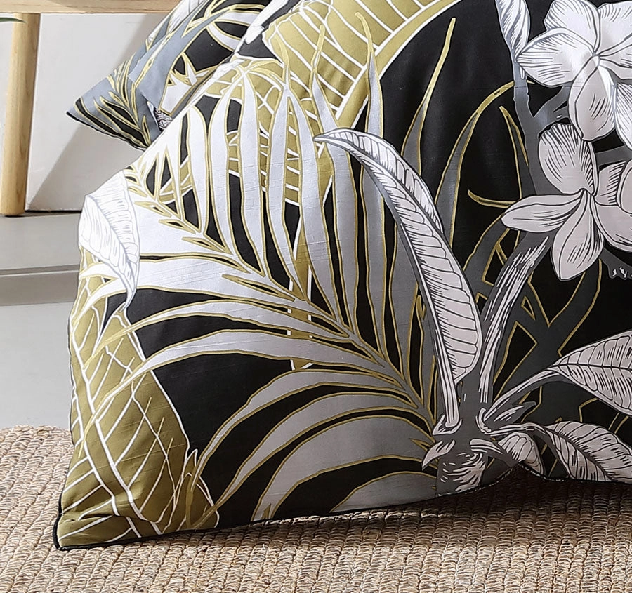 Tariq Quilt Cover Set Range Black