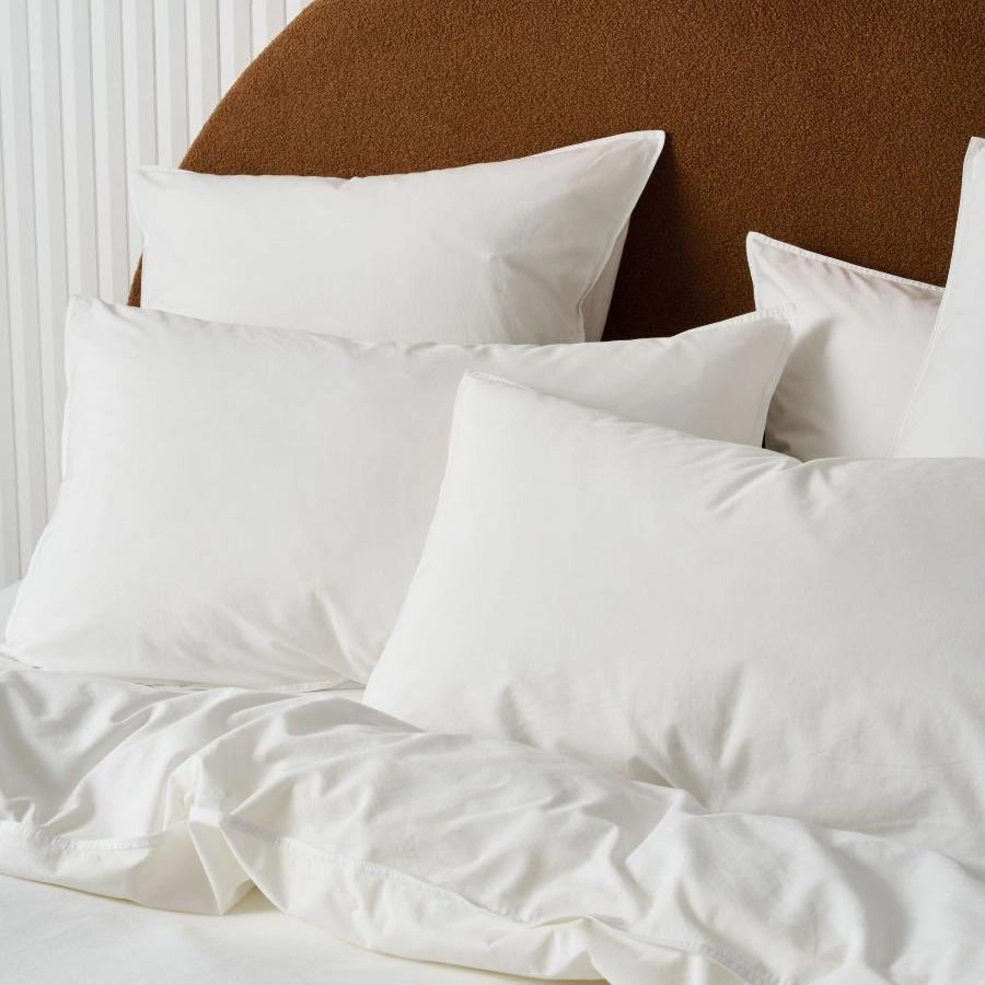 Terra Organic Cotton SNOW Quilt Cover Set by Linen House