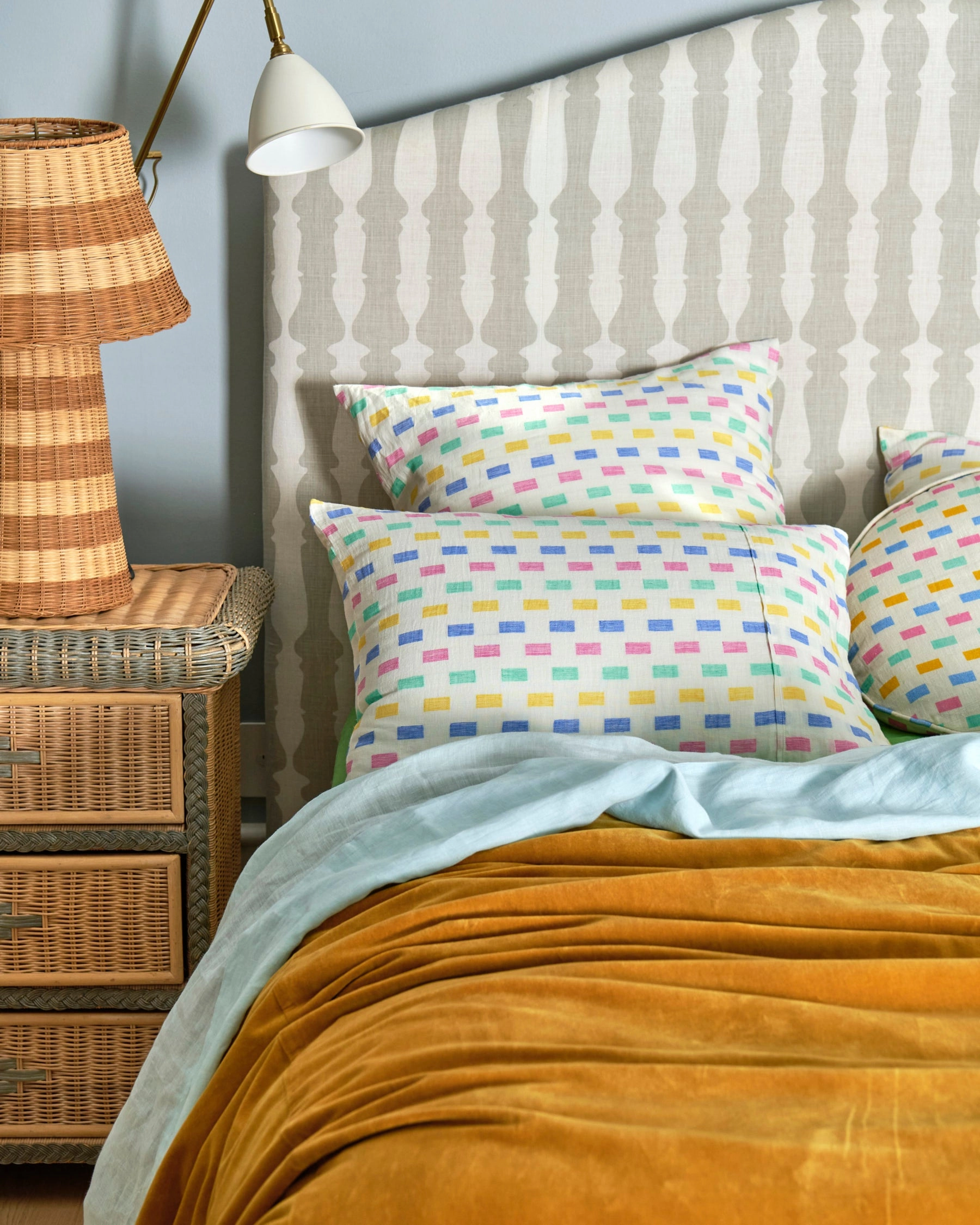Tic Tak Linen Pillowcases