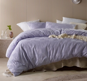 Tipo Quilt Cover Set Range Lilac