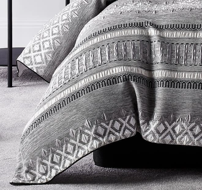 Tribeca Quilt Cover Set Range Steel