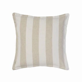Vintage Stripe Natural European Pillowcase by Linen House