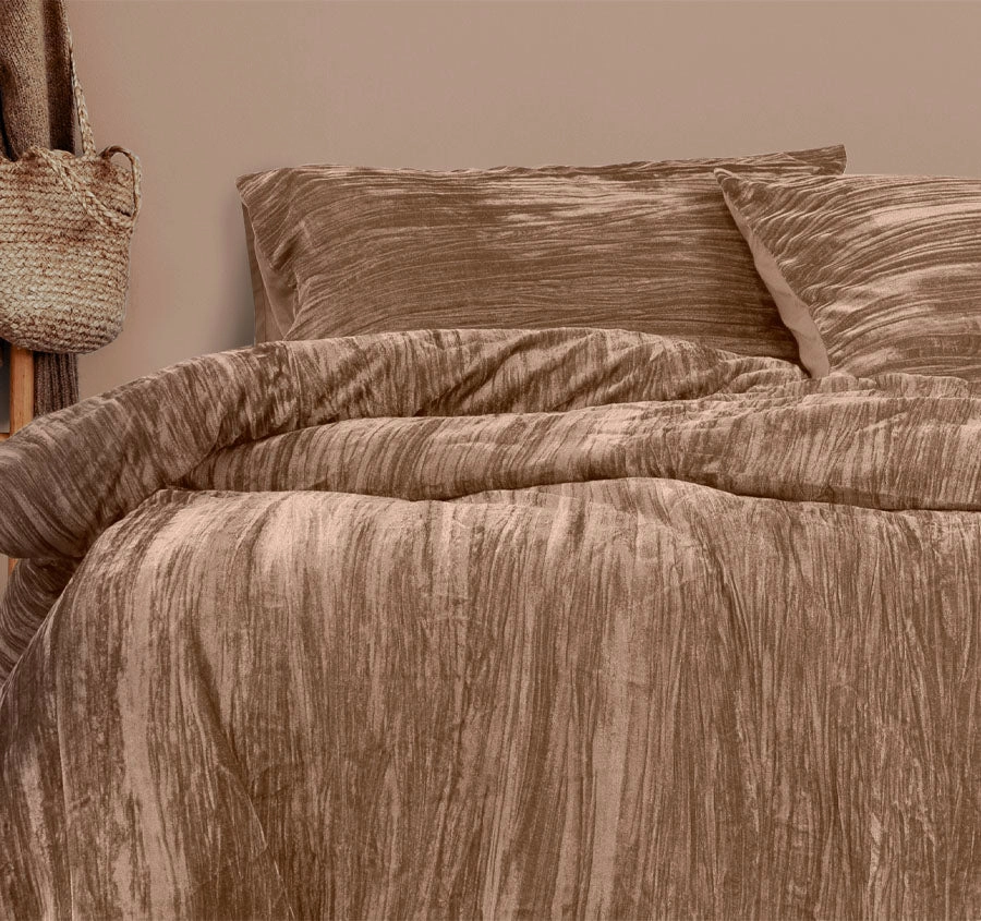 Vivienne Quilt Cover Set Range Champagne