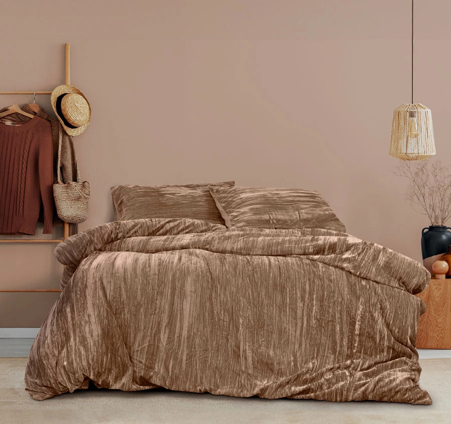 Vivienne Quilt Cover Set Range Champagne
