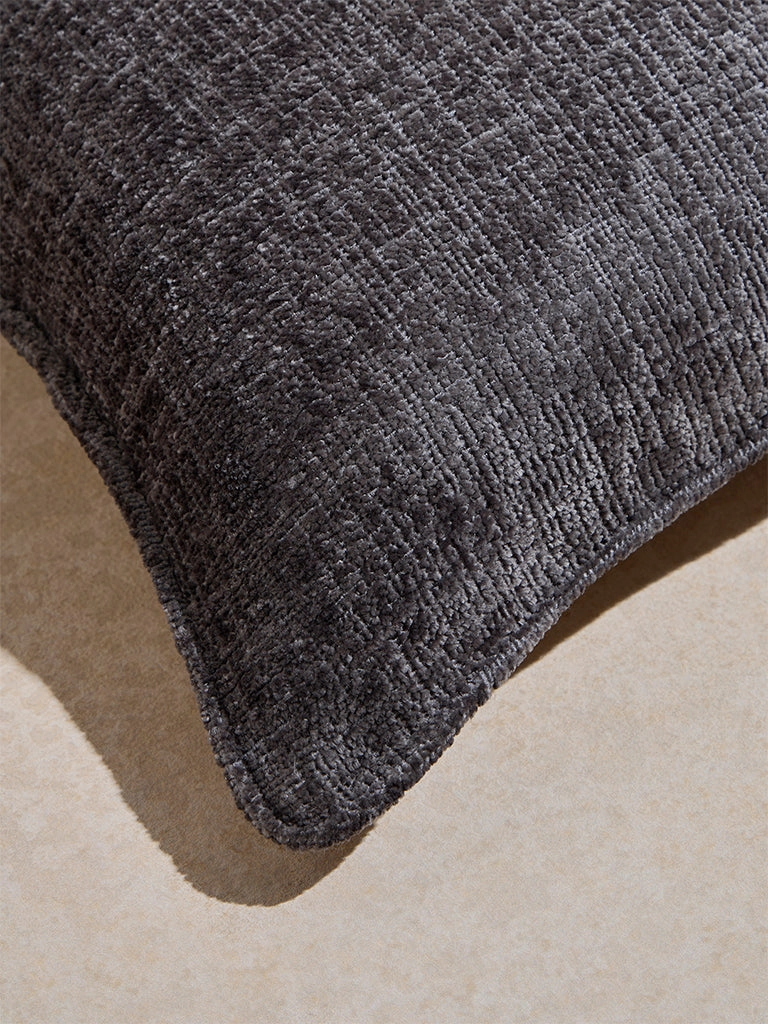 Westside Home Charcoal Chenille Cushion Cover