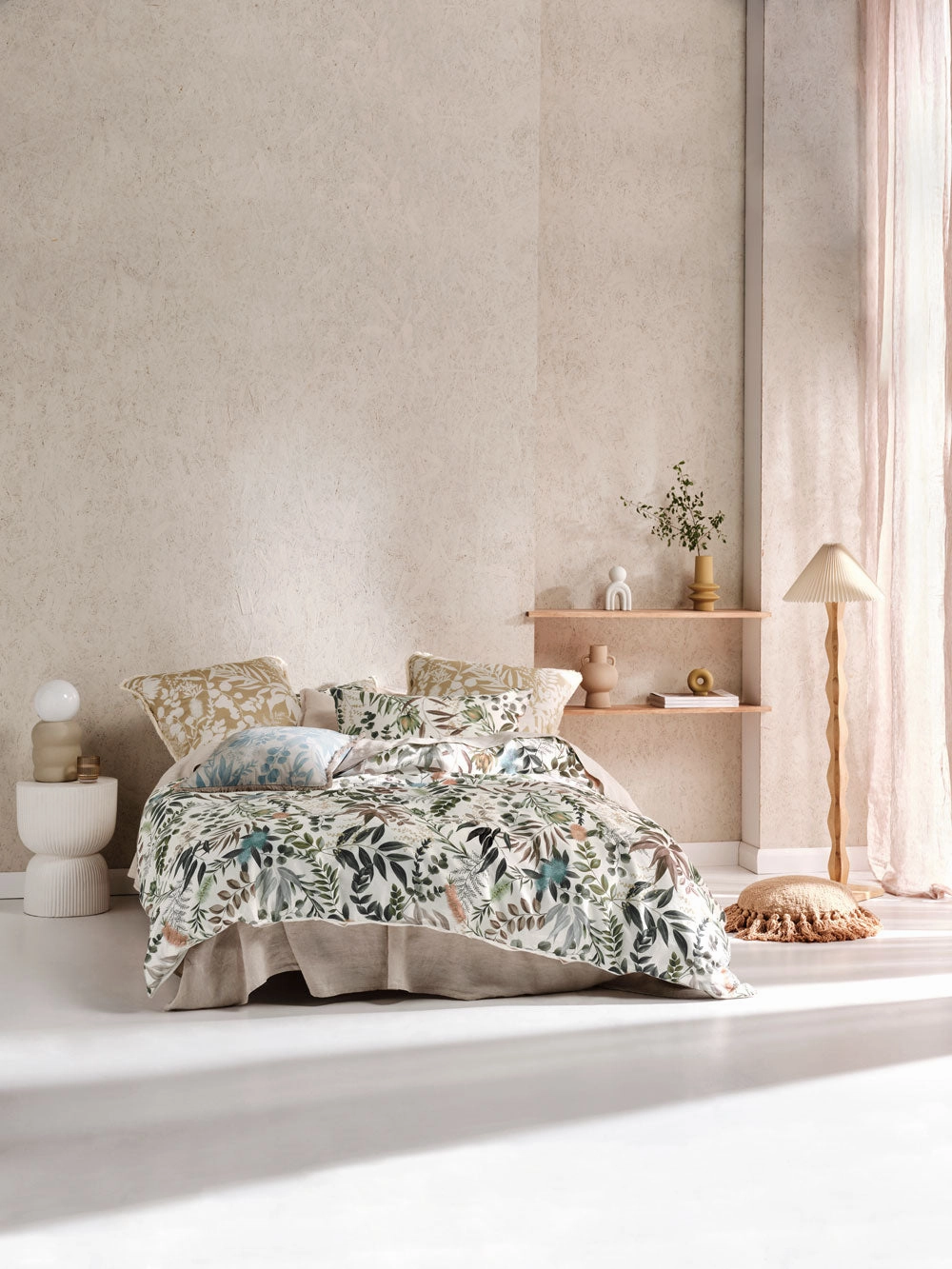 Willamine VANILLA Quilt Cover Set by Linen House