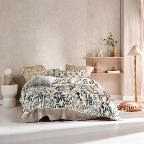 Willamine VANILLA Quilt Cover Set by Linen House