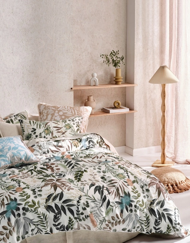 Willamine VANILLA Quilt Cover Set by Linen House