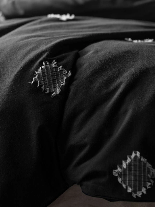 Willshaw Black Quilt Cover Set by Linen House
