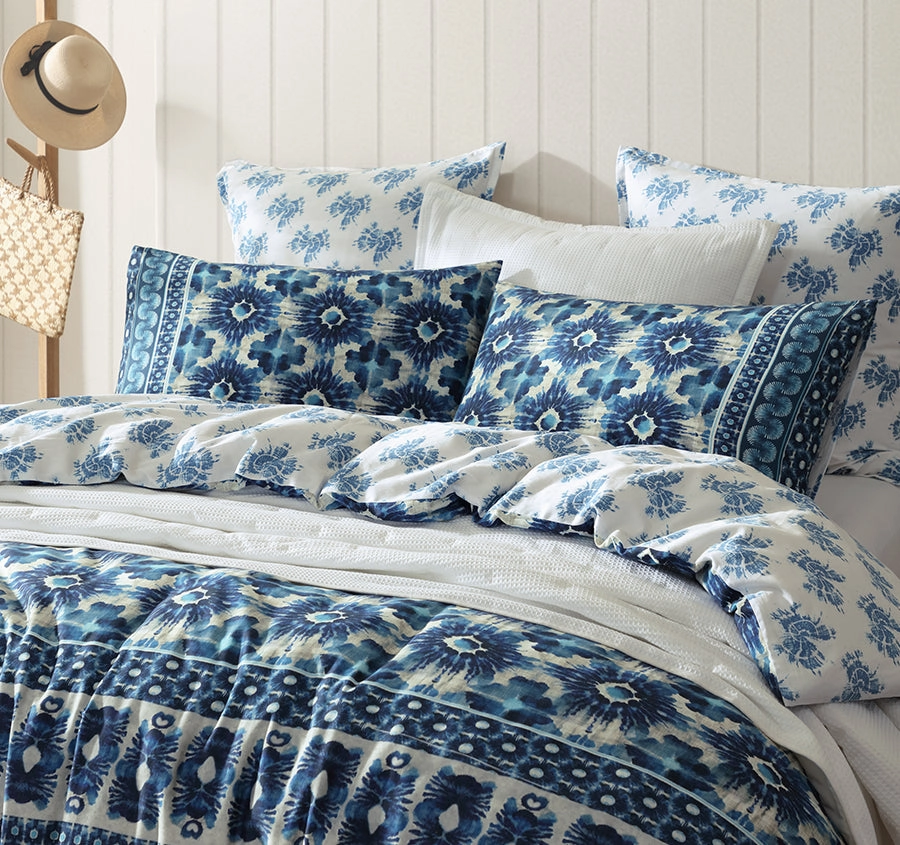 Woolamai Quilt Cover Set Range Blue