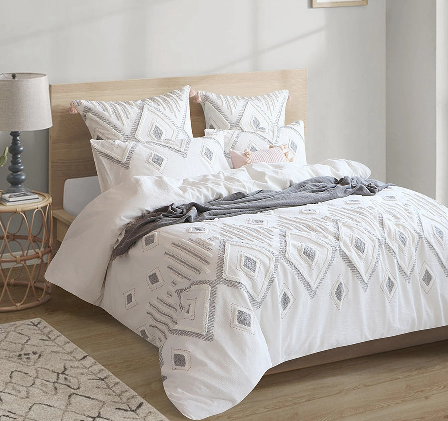 Zuma Quilt Cover Set Range White